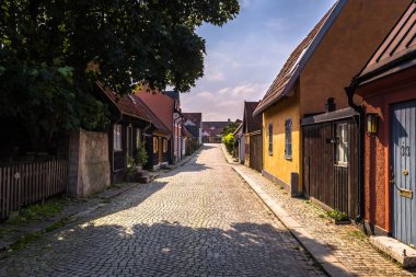 Visby - September 23, 2018: Old town of Visby in Gotland, Sweden clipart