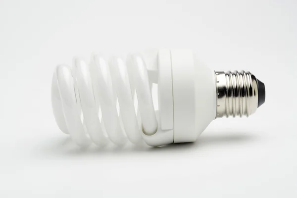 Energy saving light bulb like a spiral — Stock Photo, Image