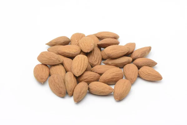 Natural almonds, macro — Stock Photo, Image