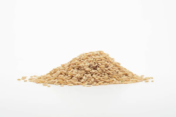 Złote nasiona lnu — Zdjęcie stockowe