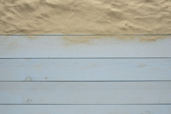 Sand Blue Wooden Background Composition Background — Stock Photo, Image