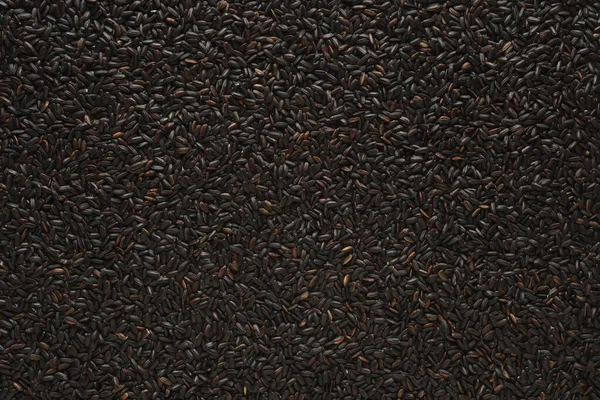 Raw Black Rice Composition Background — Stock Photo, Image