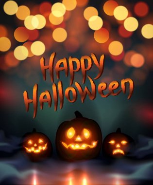 Cadılar Bayramı illüstrasyon soyut.