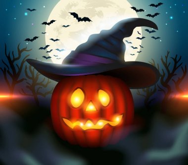 Cadılar Bayramı illüstrasyon soyut.