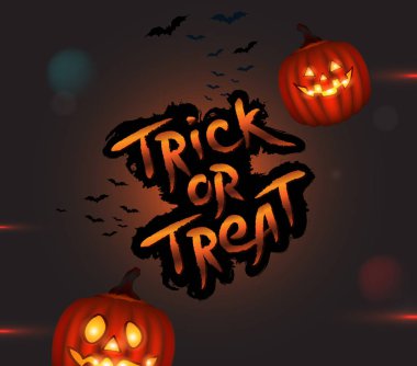 Halloween pumpkins illüstrasyon.