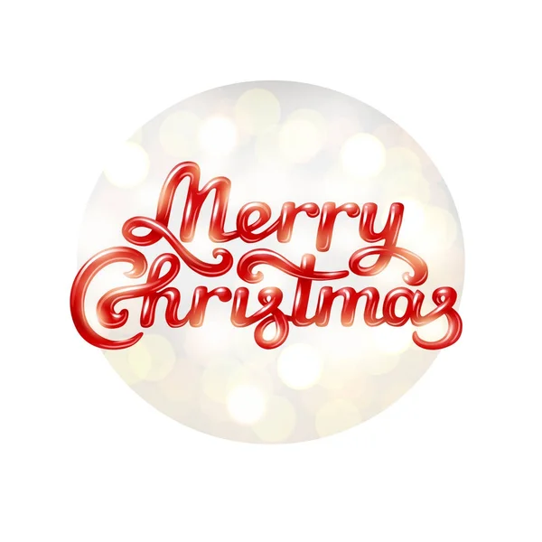 Merry Christmas hand lettering — Stock Vector