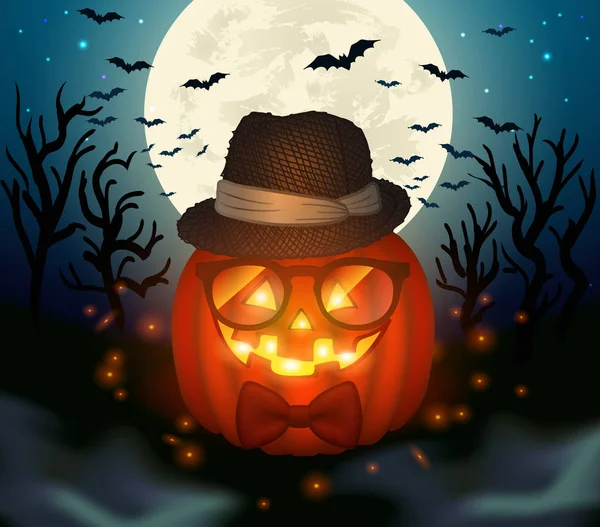 Ilustración abstracta de Halloween . — Vector de stock
