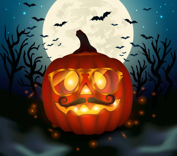 Illustrazione astratta Halloween . — Vettoriale Stock
