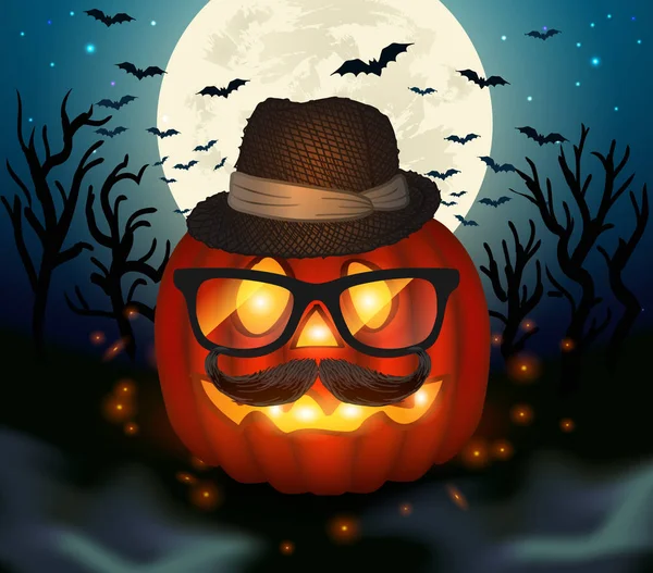 Abstracte halloween illustratie. — Stockvector