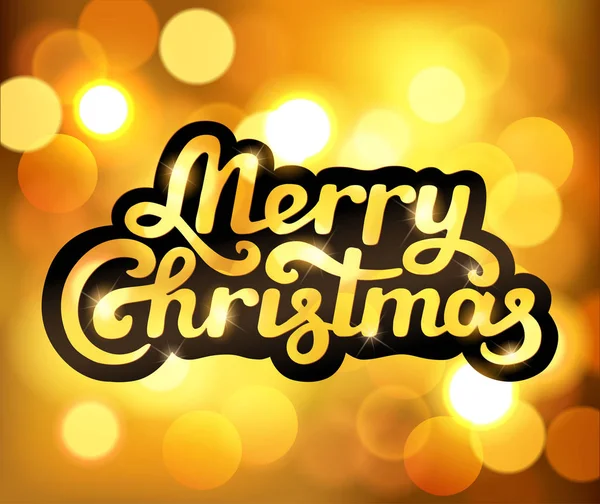 Joyeux Noël signature lettrage main — Image vectorielle