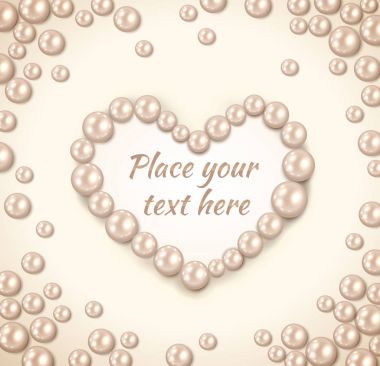 Sevgililer günü kalp inci şeklinde 