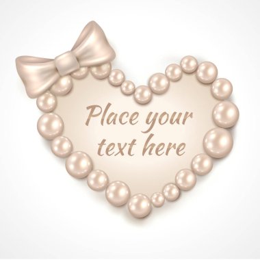 Sevgililer günü kalp inci şeklinde 