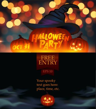 Halloween pumpkins illüstrasyon.