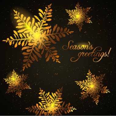 El çizimi kar taneleri