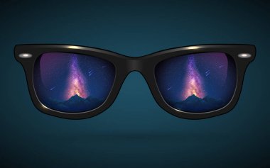 Samanyolu yansıtan wayfarer güneş gözlüğü 