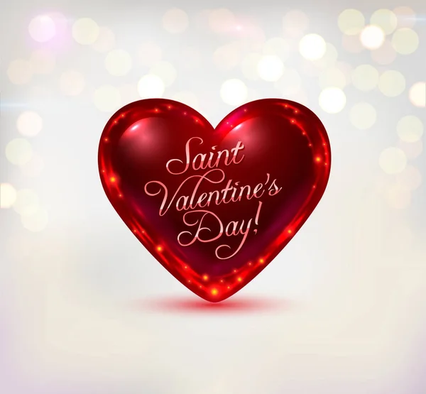 Сердце ко Дню Святого Валентина — стоковый вектор