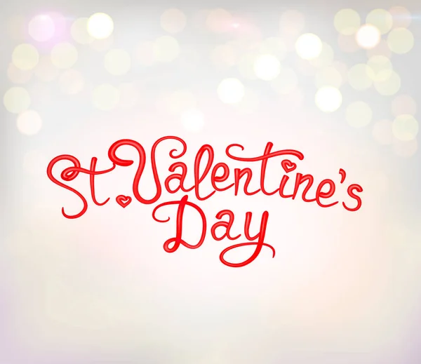 Letras del Día de San Valentín — Vector de stock
