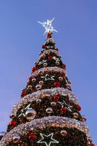 伝統的な大きなクリスマス ツリー — ストック写真