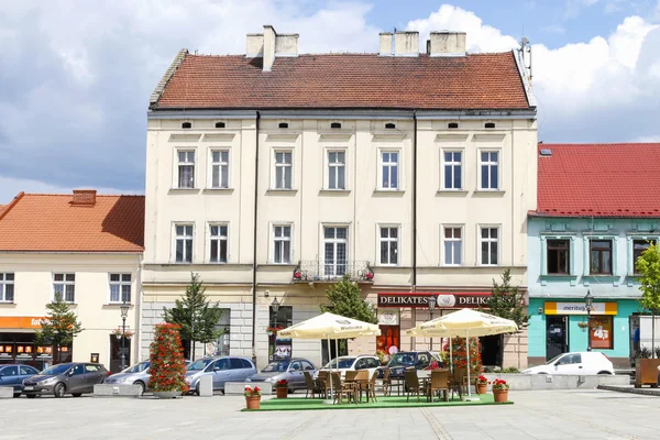 WIELICZKA, POLÓNIA - JUNHO 17, 2015: praça principal do mercado — Fotografia de Stock