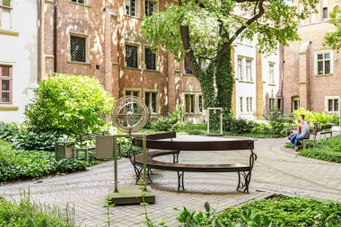 Krakow, Polonya - 15 Temmuz 2016: Jagiellonian Üniversitesi. Mai