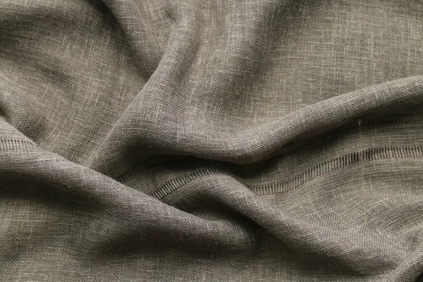 Tkaniny lniane szare — Zdjęcie stockowe