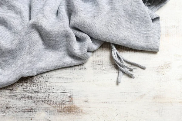 Měkká deka šedá — Stock fotografie