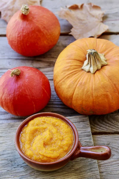 Pumpkin autumn soup — Stock Photo, Image