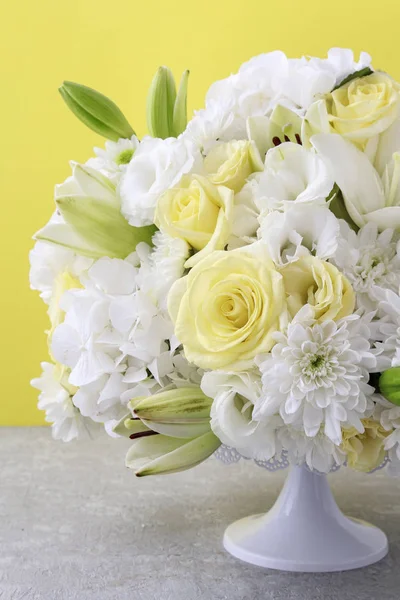 Luxurious floral arrangement with lilies