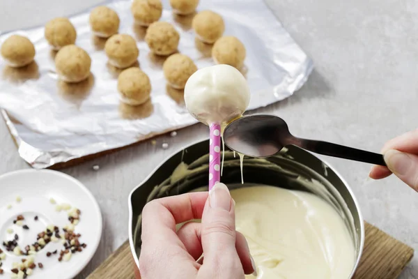 Come fare i cake pop — Foto Stock