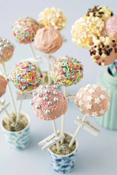 Cake pops cookies — Stockfoto