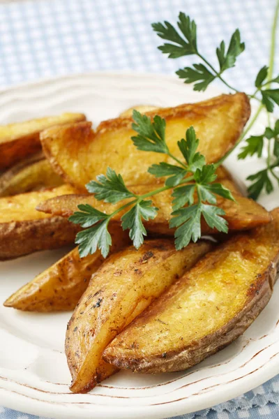 Baked potatoes for dinner — Stock Photo, Image