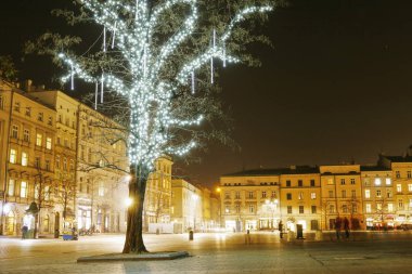 Krakow, Polonya - 26 Kasım 2016: Mariacki kilise