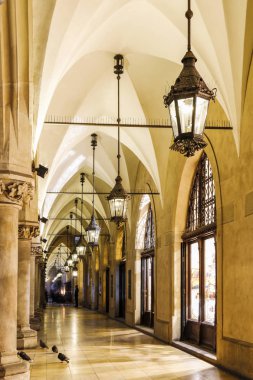 Krakow, Polonya - 26 Kasım 2016: Mariacki kilise