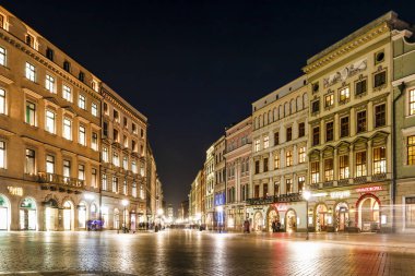 Krakow, Polonya - 26 Kasım 2016: Mariacki kilise