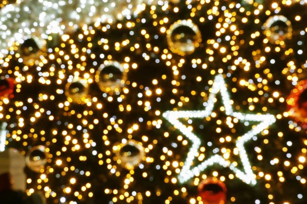 Blurred christmas decorations — Stock Photo, Image