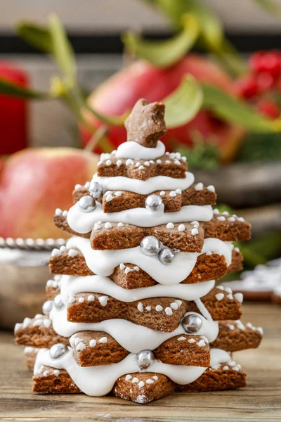 Gingerbread Christmas Tree Festive Decor — Stock Photo, Image