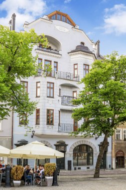 Bielsko Biala, Polonya - 27,2016 olabilir: Main Market Square
