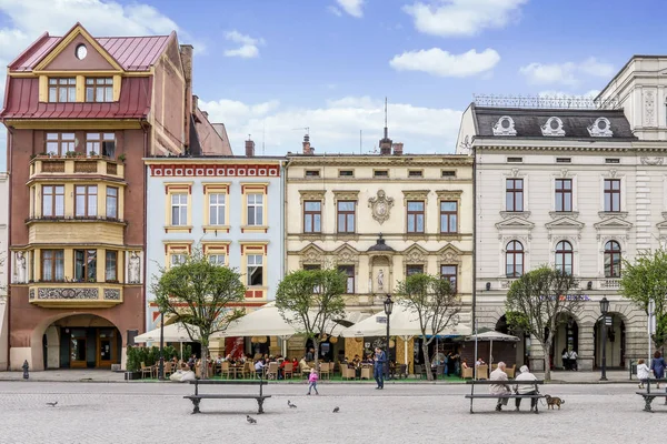 Cieszyn, Lengyelország - április 16,2016: Old town Cieszyn — Stock Fotó