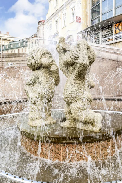 BIELSKO BIALA, POLAND - MAY 27,2016: Fountain — Stock Photo, Image