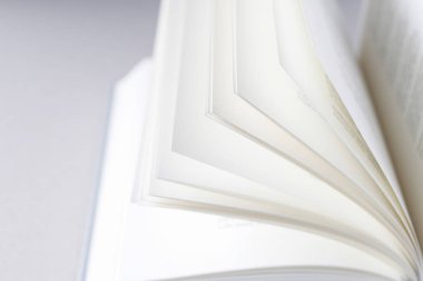 Açık kitap sayfalarında