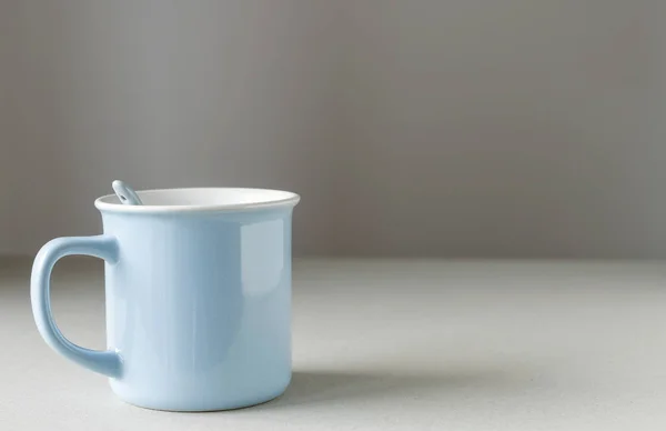 Blue mug for tea