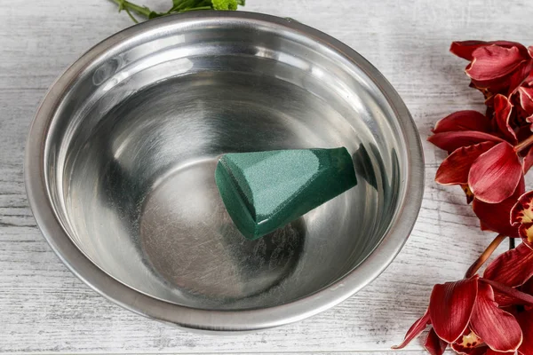 Cómo hacer arreglos florales para el tutorial del Día de los Abuelos. . — Foto de Stock