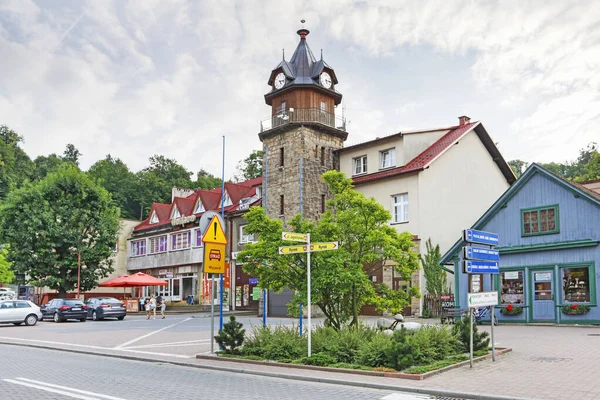 DOBCZYCE, POLAND - AUGUST 03, 2019:  Old town in Dobczyce — Stock Photo, Image