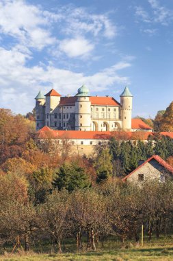 Nowy Wisnicz, Polonya - 17 Eylül 2018: Eski kraliyet kalesi