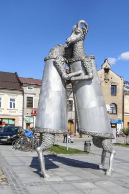 Nowy Targ, Polonya - 12 Eylül 2019: Anıt 