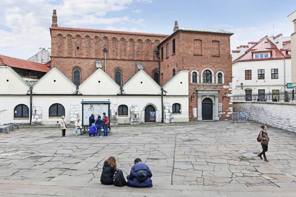 KRAKOW, POLÓNIA - OUTUBRO 04, 2019: A velha sinagoga, Kazimierz , — Fotografia de Stock