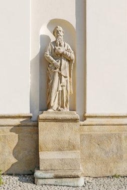 Kety, Polonya - 26 Ekim 2019: Aziz 'in figürü