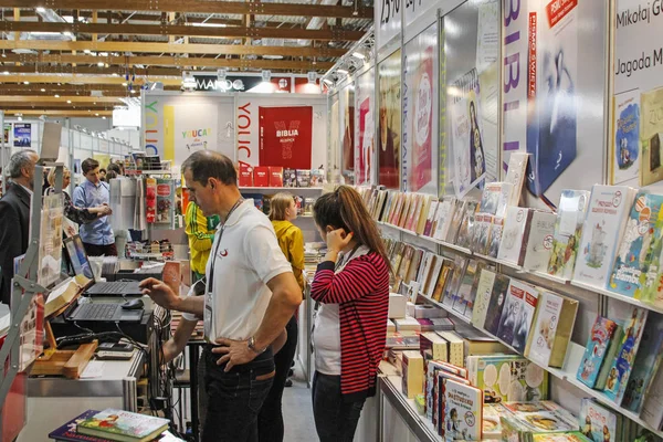 KRAKOW,POLAND - OCTOBER 25, 2019: International Book Fair — Stock Photo, Image