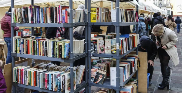 Stalls Old Books Maria Magdalena Square Krakow Poland — Stock Photo, Image