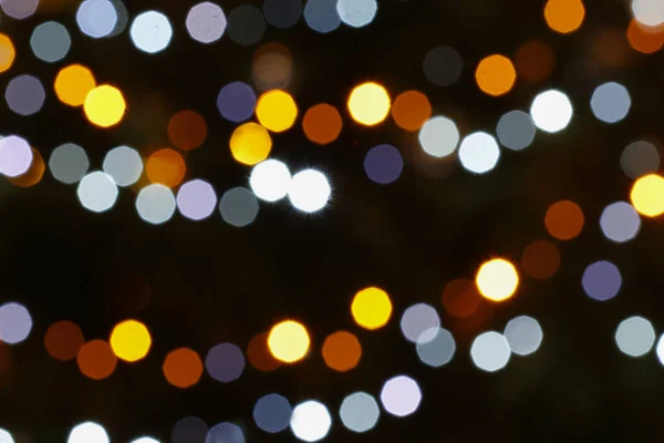 Blurred Background Christmas Baubles Lights Graphic Resources — Stock Photo, Image